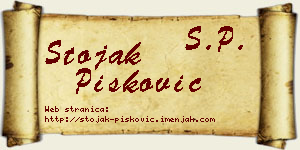 Stojak Pisković vizit kartica